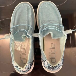 Hey Dude Sky Blue Slip-On Shoes